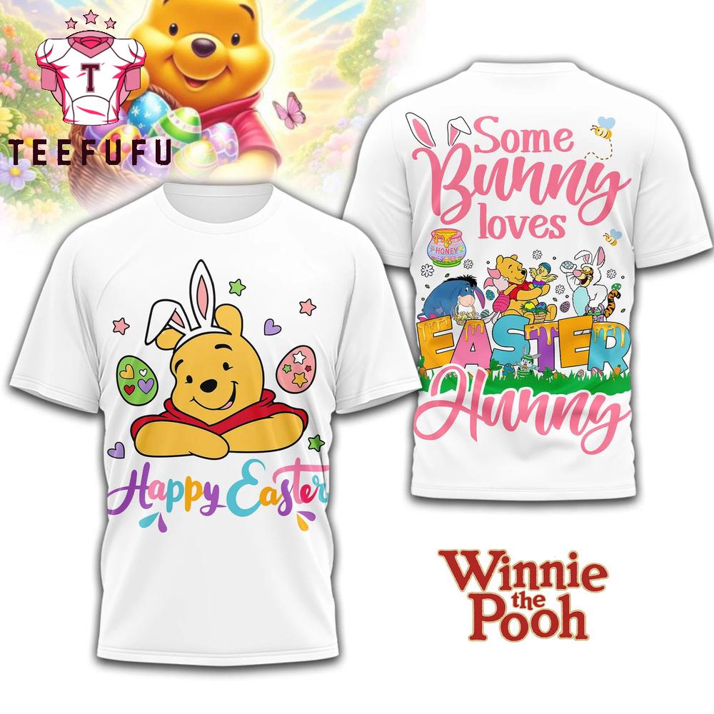 Winnie the Pooh Happy Easter 2026 White Shirt