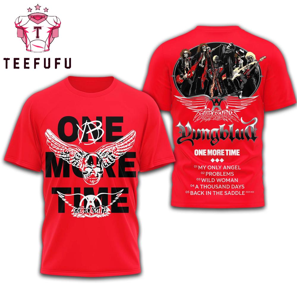 Yungblud One More Time 2026 Red T Shirt