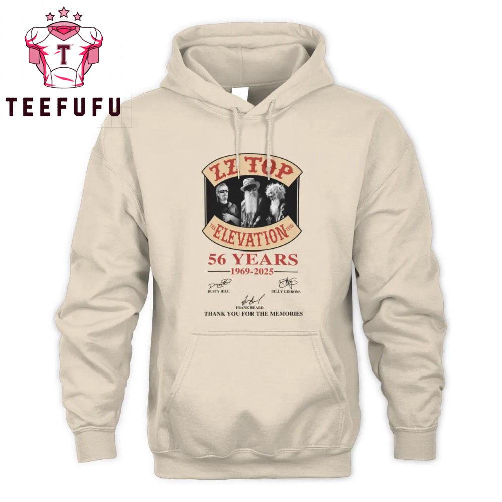 ZZ Top The Elevation Tour 2025 3D Print Hoodie